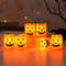 6Piece LED Candle Lights Set Pumpkin Skull Ghost BatteryPowered Spooky Decor For Halloween Party A 3