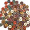 50 Pcs Retro Wooden 2Hole Buttons Handwork Sewing Buttons For Scrapbook Clothing DIY Crafts 0