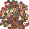 50 Pcs Retro Wooden 2Hole Buttons Handwork Sewing Buttons For Scrapbook Clothing DIY Crafts 0