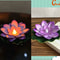 LED Lotus Floating Night Lamp Water Sensor Flower Light For Garden Ponds Tanks Festive Party Decor 24