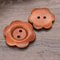 50 Pcs Wooden Vintage Buttons DIY 2Hole Sewing Buttons For Crafts Clothing Handmade Decorations 4