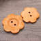 50 Pcs Wooden Vintage Buttons DIY 2Hole Sewing Buttons For Crafts Clothing Handmade Decorations 10