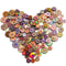 100 Pcs Retro Round Wooden Buttons 152025 Mm DIY HandSewing Wood Chip Print Buttons For Clothing 1