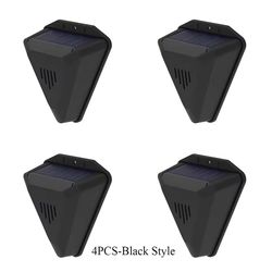 solar alarm lamp siren – wireless motion sensor outdoor 129db security light with waterproof solar charging