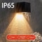 LED Solar Light Outdoor Garden Square Wall Lamp Sunlight Sensor IP65 Waterproof YardBalconyFence D 5