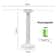 LED Foldable Desk Lamp USB Rechargeable Dimmable Table Lamp With Clock 2Head 180 Rotation EyeProt 3