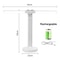 LED Foldable Desk Lamp USB Rechargeable Dimmable Table Lamp With Clock 2Head 180 Rotation EyeProt 3