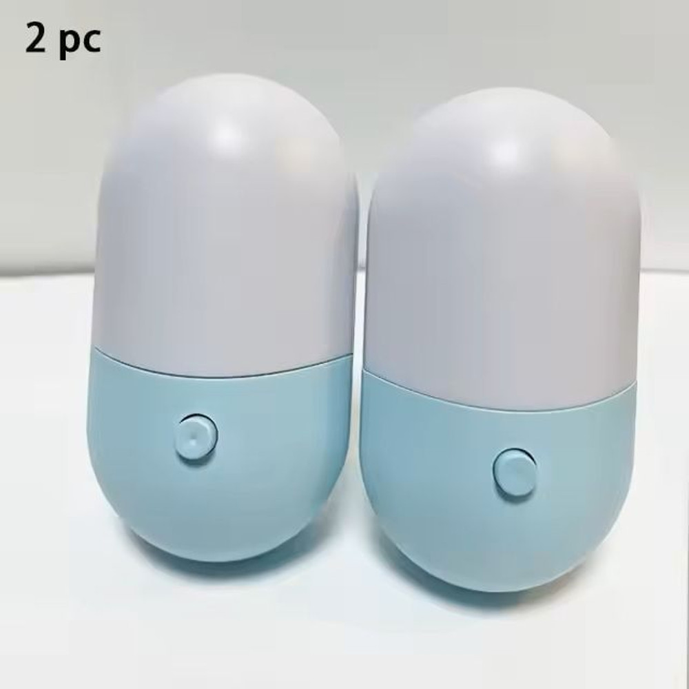 2PCS LED Mini Night Light PlugIn EyeProtection Bedside Lamp For Baby Feeding Bedroom Desktop Deco 3