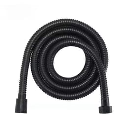 flexible stainless steel shower hose – 1.5 m / 2 m (black / silver) bathroom extension pipe