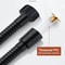 Flexible Stainless Steel Shower Hose 15 M 2 M Black Silver Bathroom Extension Pipe 4