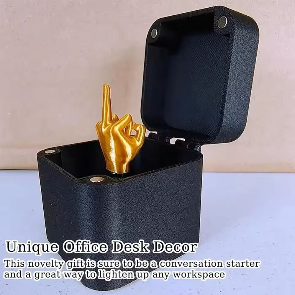 Middle Finger Surprise Gift Box PopUp Prank Toy For Friends Office Home 5
