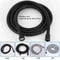 Flexible SUS 304 Stainless Steel Shower Hose 15 M 2 M Black Silver Bathroom Extension Pipe 5