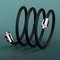 Universal Nylon Shower Hose 15 M 2 M Black Silver Flexible Bathtub Handheld Shower Extension 0