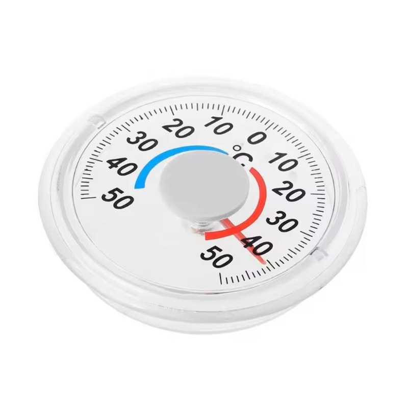 Plastic Round Door Window Thermometer IndoorOutdoor Temperature Gauge 4