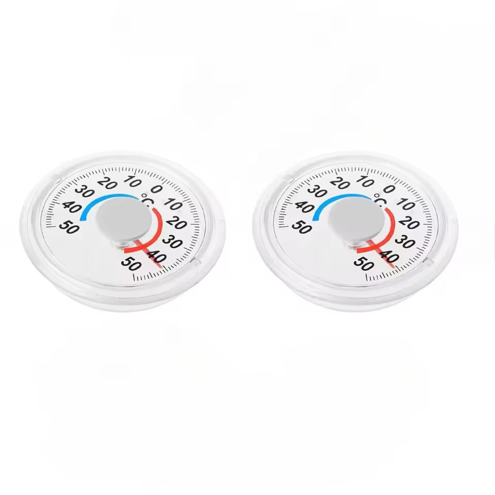 Plastic Round Door Window Thermometer IndoorOutdoor Temperature Gauge 5