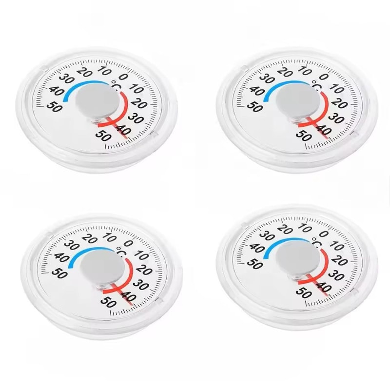 Plastic Round Door Window Thermometer IndoorOutdoor Temperature Gauge 7