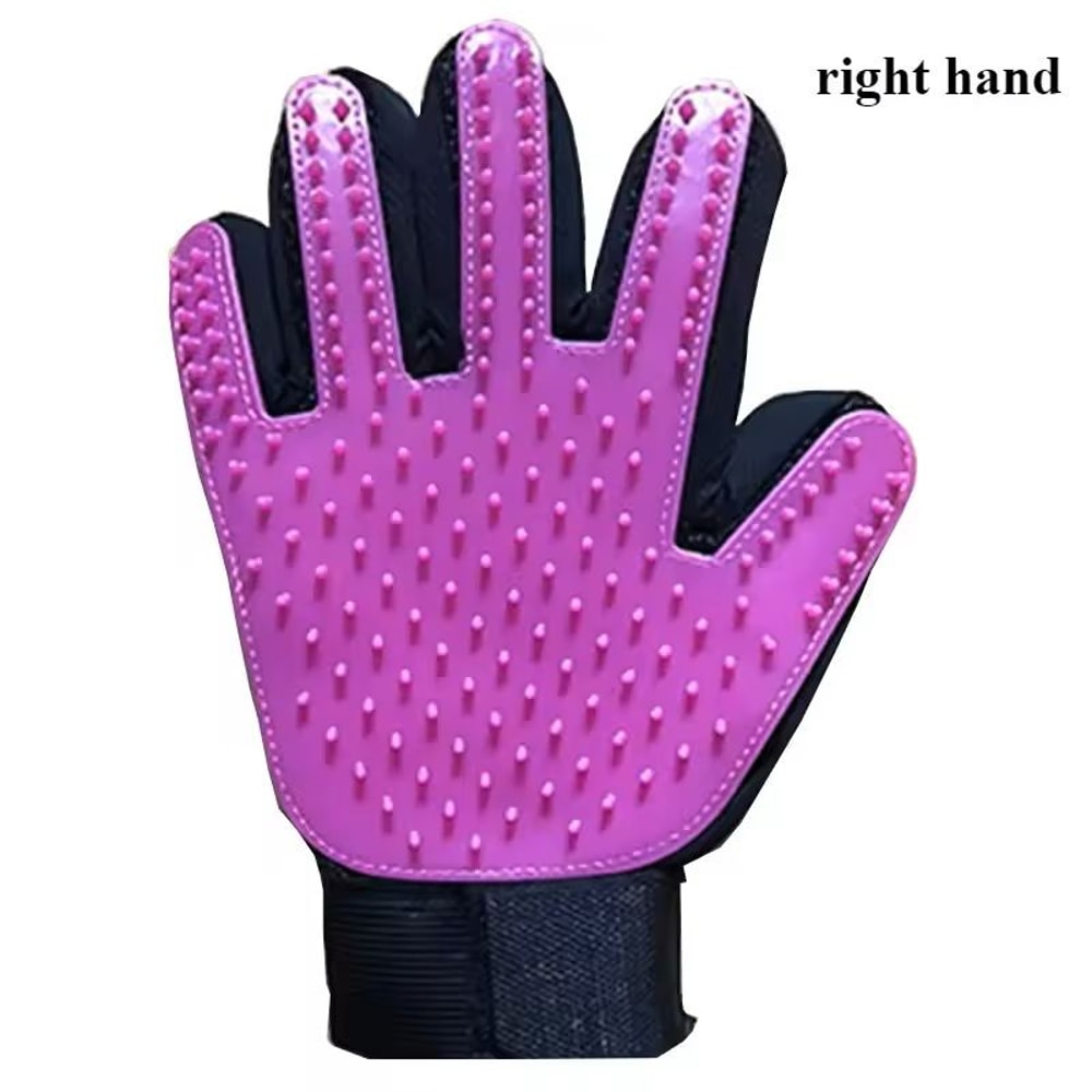 Pet Grooming Gloves Hair Removal Bathing Massage Gloves For Dogs And Cats 6