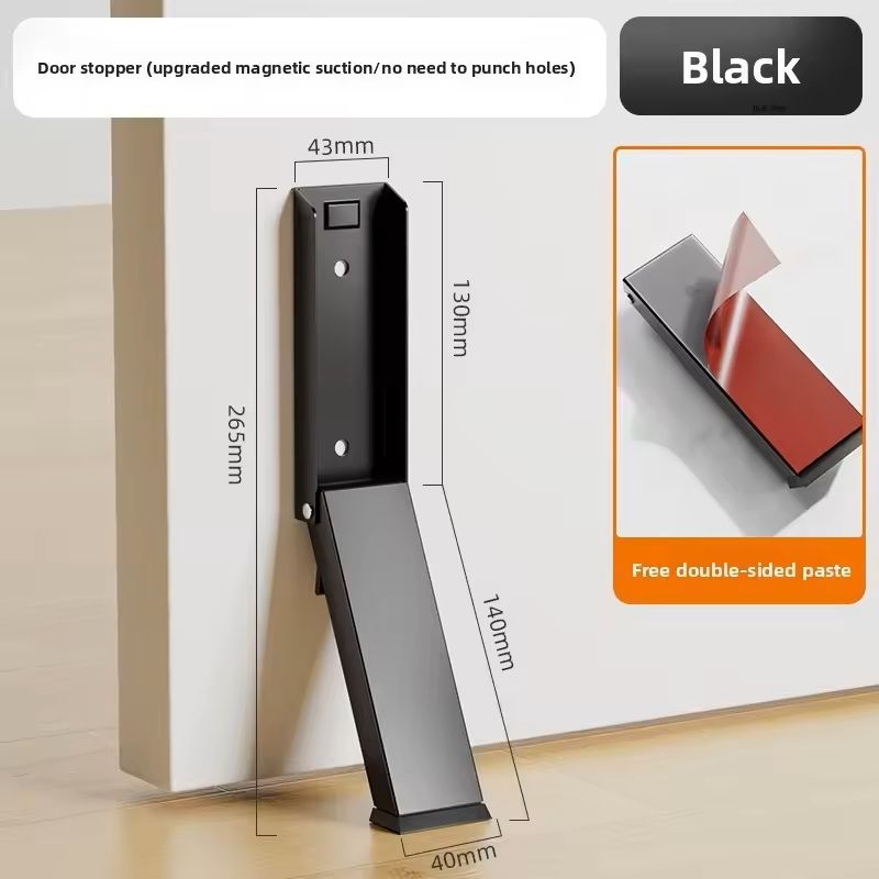 Heavy Duty Metal Door Stopper WindResistant AntiCollision Door Stop Safety Gate Blocker 3