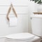 Hemp Rope Wood WallMounted Tissue Holder Rustic Bathroom Toilet Paper Rack Storage Organizer 0