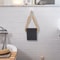 Hemp Rope Wood WallMounted Tissue Holder Rustic Bathroom Toilet Paper Rack Storage Organizer 3