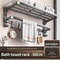 Upgraded Space Aluminum Towel Rack Thickened WallMounted 4060 Cm Bathroom Storage Drying Shelf 3