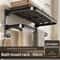 Upgraded Space Aluminum Towel Rack Thickened WallMounted 4060 Cm Bathroom Storage Drying Shelf 4