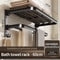 Upgraded Space Aluminum Towel Rack Thickened WallMounted 4060 Cm Bathroom Storage Drying Shelf 4