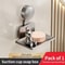 NoDrill Suction Cup Soap Storage Rack WallMounted Bathroom Soap Holder Drain Box 0