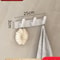 Folding NailFree Door Hook Rack OvertheDoor Towel Clothes Hanger 6
