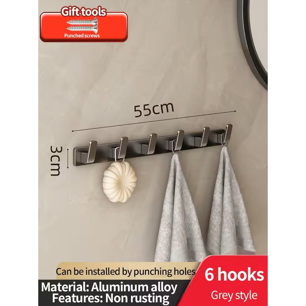 Folding NailFree Door Hook Rack OvertheDoor Towel Clothes Hanger 8