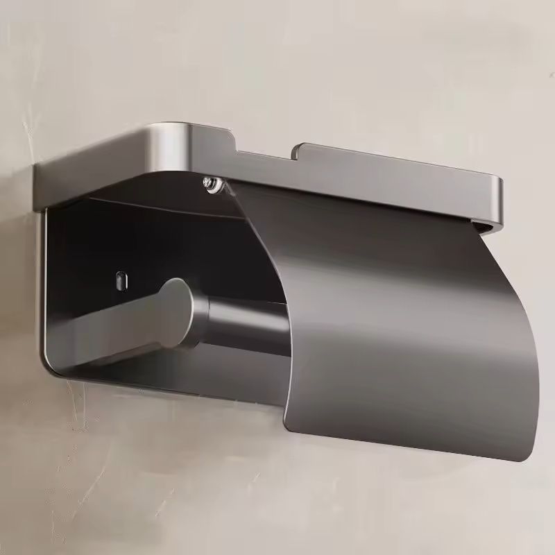 Stainless Alloy NoDrill WallMounted Toilet Paper Tissue Holder Rack 1