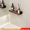 Wooden WallMounted Bathroom Living Room Shelf SpaceSaving Wall Storage Rack 6
