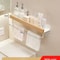 Wooden WallMounted Bathroom Living Room Shelf SpaceSaving Wall Storage Rack 28