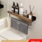 Wooden WallMounted Bathroom Living Room Shelf SpaceSaving Wall Storage Rack 20