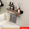 Wooden WallMounted Bathroom Living Room Shelf SpaceSaving Wall Storage Rack 23