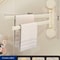 Rotating SuctionCup Towel Rack NoDrill WallMounted Bathroom Kitchen Organizer 0