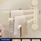 Rotating SuctionCup Towel Rack NoDrill WallMounted Bathroom Kitchen Organizer 5
