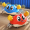 DoubleLoop Running Crab Octopus Toy Inertia PullAlong Kids PushAndGo Walker For Toddlers 0