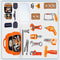 Childrens Construction Tool Set Pretend Play DIY Kit For Toddlers Kids 3