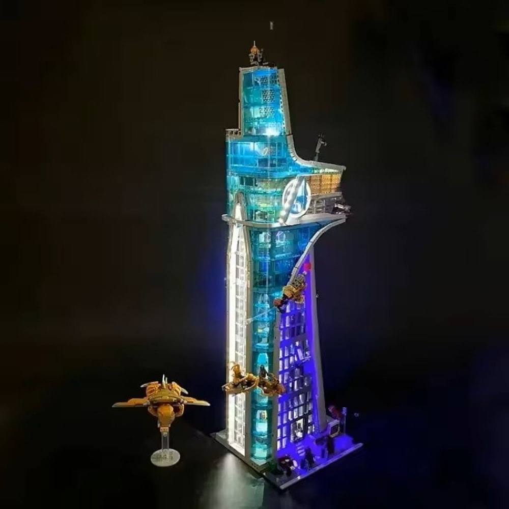 Marvel Tower Battle Architecture Building Blocks Set 5201 Piece Street View Collection 0