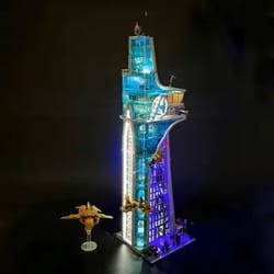 marvel tower battle architecture building blocks set – 5201 piece street view collection