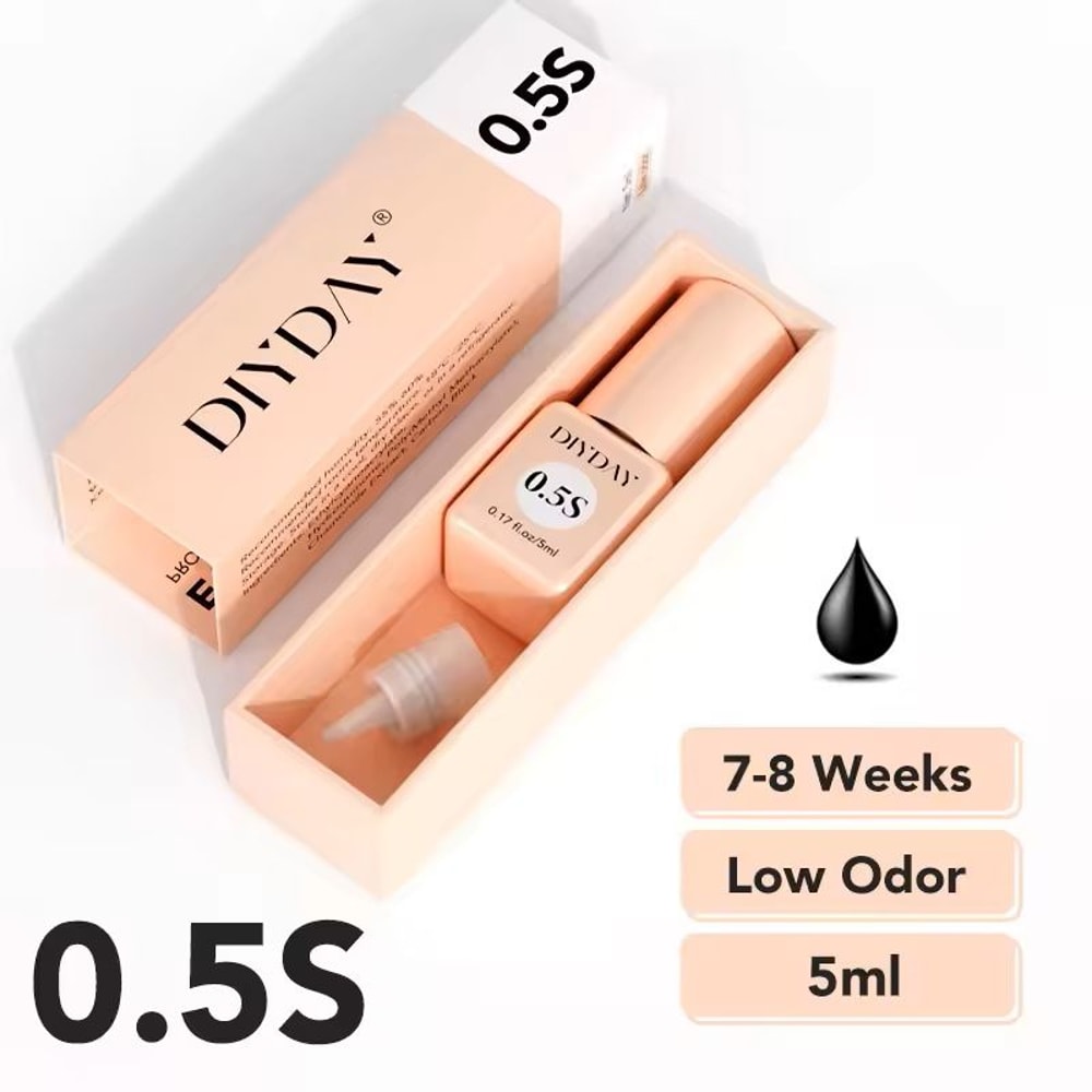 DIYDAY FastDry Lash Extension Adhesive LowOdor 03S3S Eyelash Extension Glue 5 Ml 1