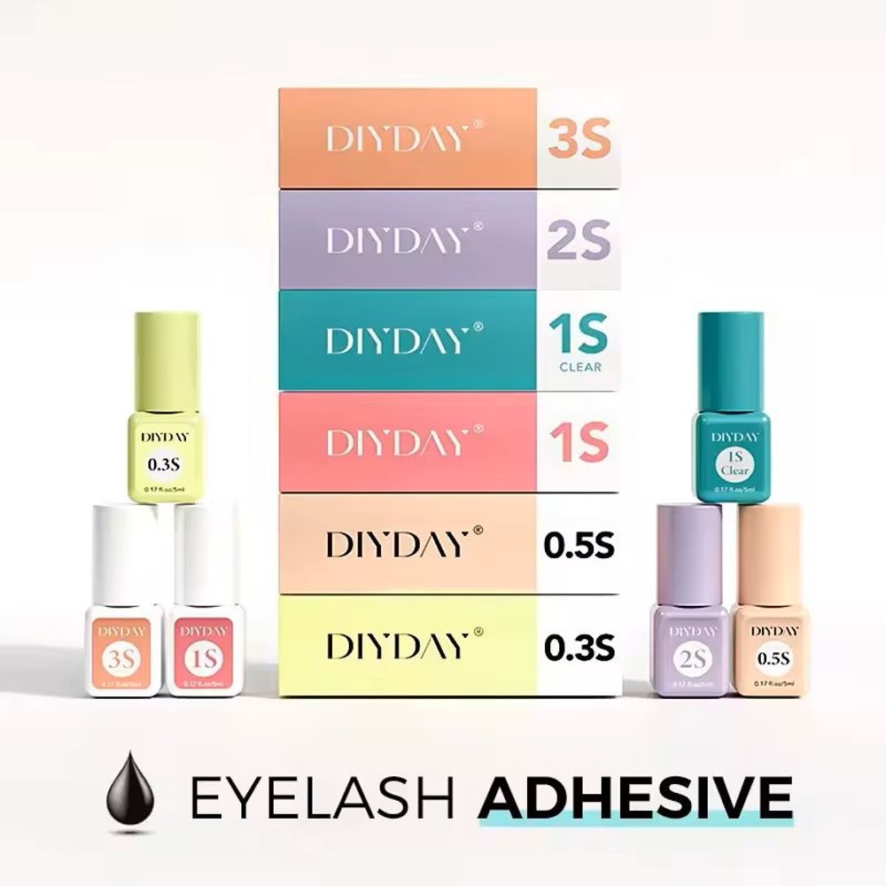 DIYDAY FastDry Lash Extension Adhesive LowOdor 03S3S Eyelash Extension Glue 5 Ml 6
