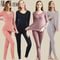 Womens Thermal Shaping Underwear Set Long Johns Base Layer For Winter Warmth 0