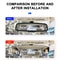 WideAngle Rearview Mirror 30 Cm Times 9 Cm Large Vision HD Glass Universal Auto Replacement Mirror 3