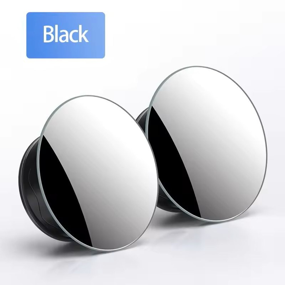 Rimless Convex Blind Spot Mirror 360 Adjustable SuctionCup Blind Spot Rear View Mirror For Car Par 2