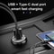 100 W Hidden Car USB Charger Dual USB Port Cigarette Lighter Adapter With 30 W PD Fast Charging iPh 0