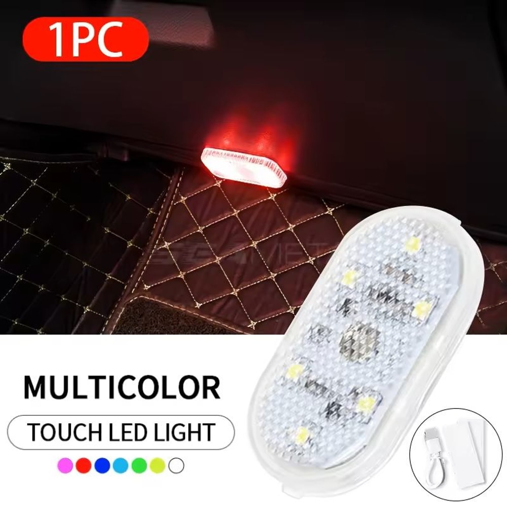 Mini USBRechargeable Car Touch Light Magnetic Ambient Lamp For Floor Trunk Hood Ceiling Auto Inter 3