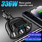 5in1 336 W HighPower Car Charger 66 W USB SuperCharging Cigarette Lighter Splitter Adapter For Cars 1