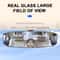 Large 30 Cm WideAngle SnapOn Rear View Mirror AntiGlare HD Glass InteriorBaby Mirror For Cars 1